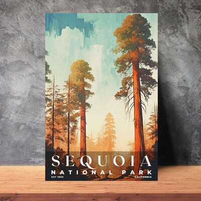 Sequoia National Park Poster, Travel Art, Office Poster, Home Decor | S6 - image3